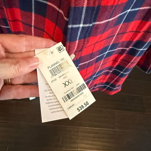 Club Room Men's Cotton Flannel Button-Down Shirt - Picture 9 of 9